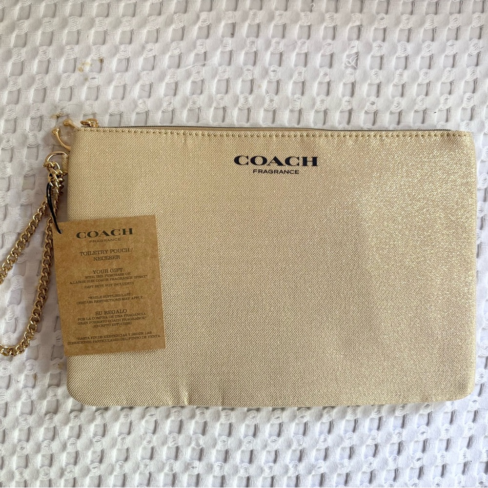 Coach Parfumes Gold Wristlet Clutch